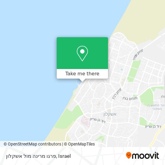 פרגו מרינה מול אשקלון map