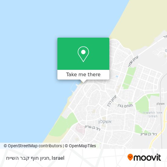חניון חוף קבר השייח map