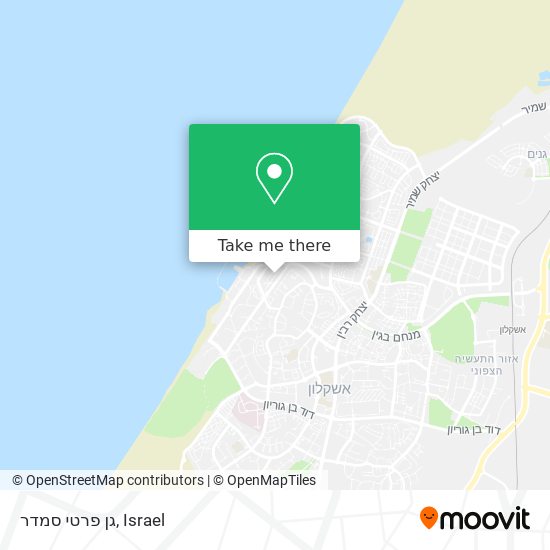 גן פרטי סמדר map