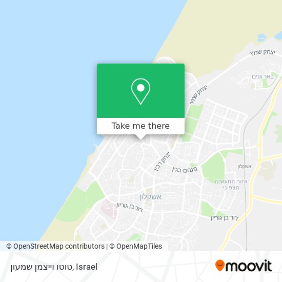 טוטו וייצמן שמעון map