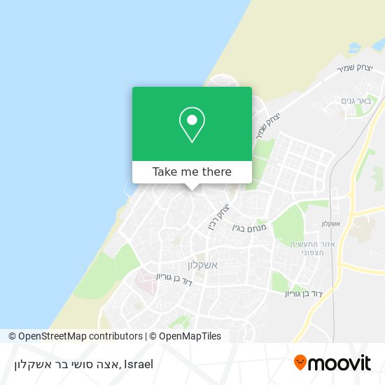 אצה סושי בר אשקלון map