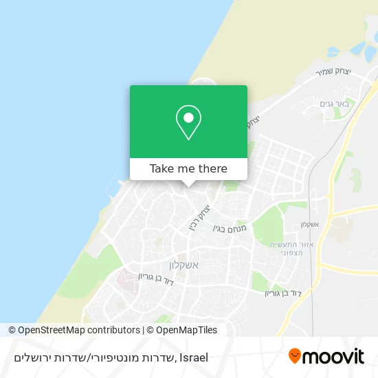 שדרות מונטיפיורי/שדרות ירושלים map