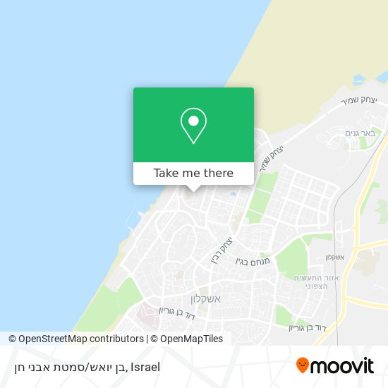 בן יואש/סמטת אבני חן map