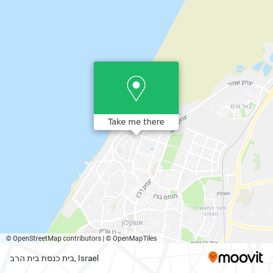 בית כנסת בית הרב map