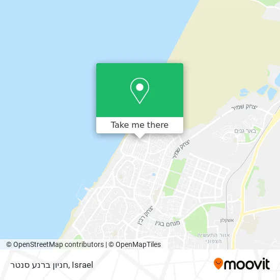 Карта חניון ברנע סנטר