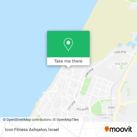 Карта Icon Fitness Ashqelon