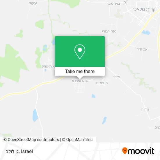 Карта גן לולב