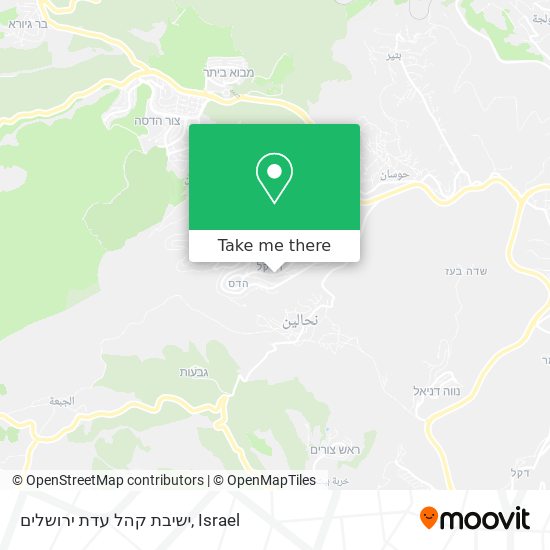 ישיבת קהל עדת ירושלים map