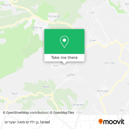 גן ילדים-מאה שערים map