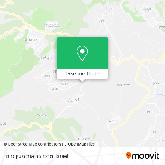 מרכז בריאות מעין גנים map