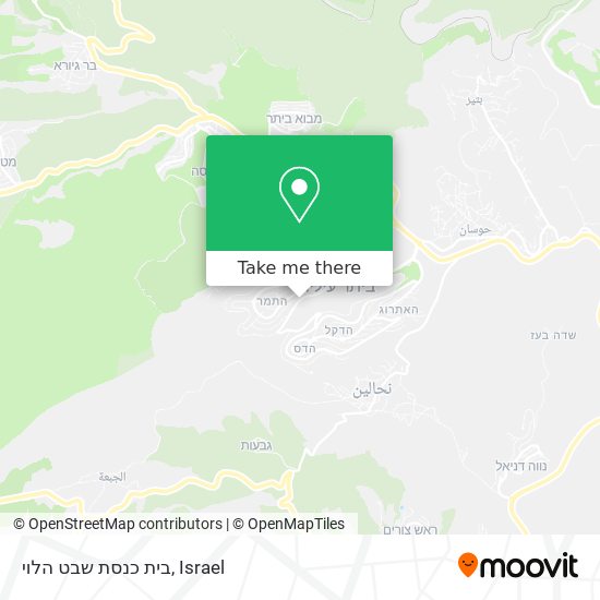 בית כנסת שבט הלוי map