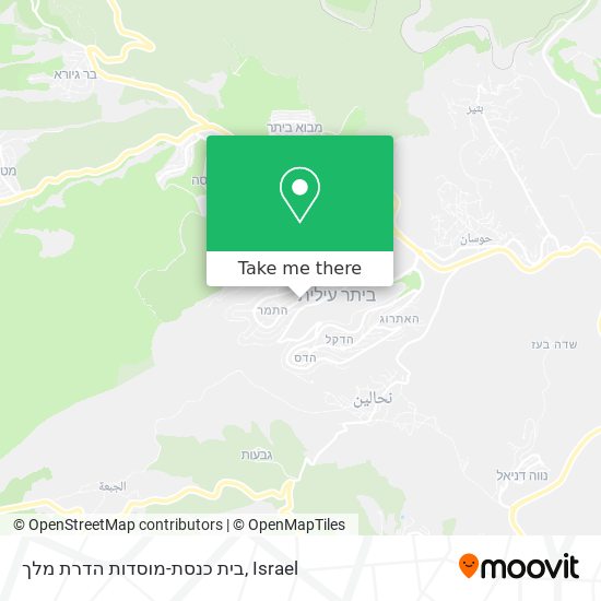 בית כנסת-מוסדות הדרת מלך map