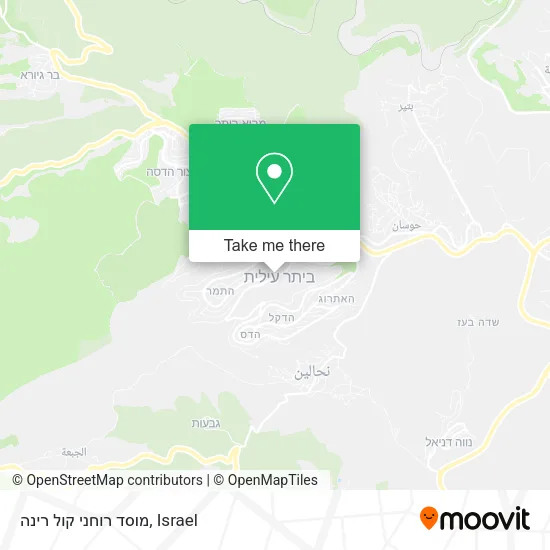Карта מוסד רוחני קול רינה