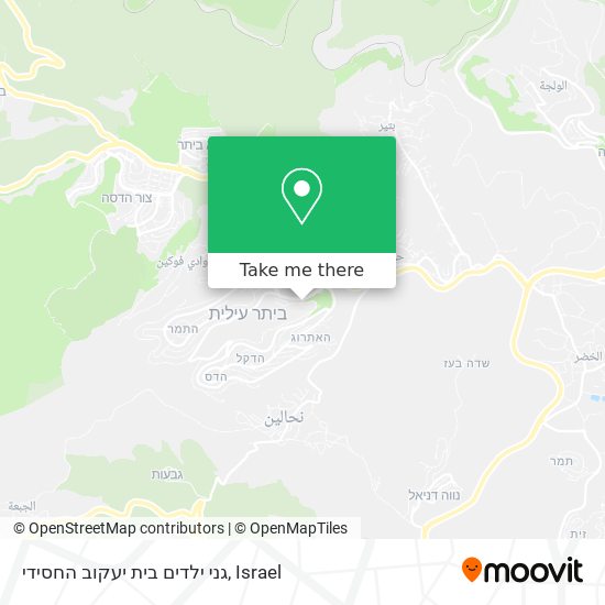 גני ילדים בית יעקוב החסידי map