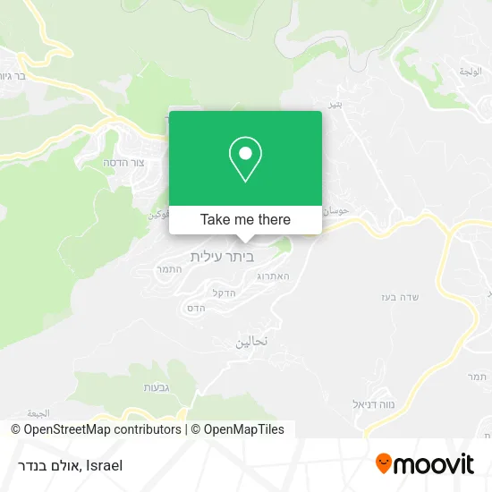 Карта אולם בנדר