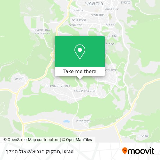 חבקוק הנביא/שאול המלך map