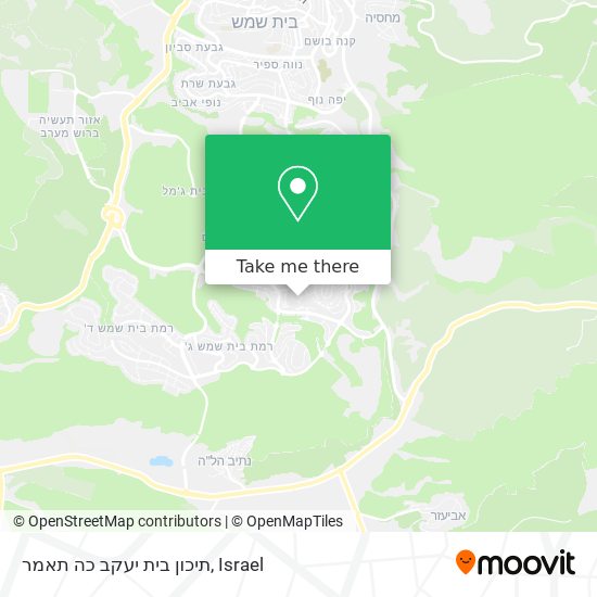 תיכון בית יעקב כה תאמר map