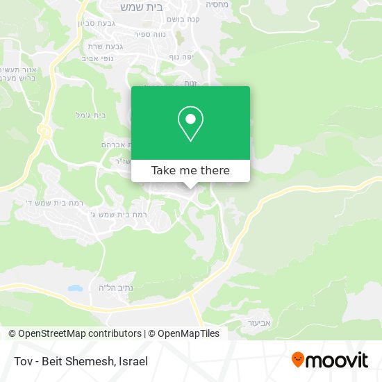 Tov - Beit Shemesh map