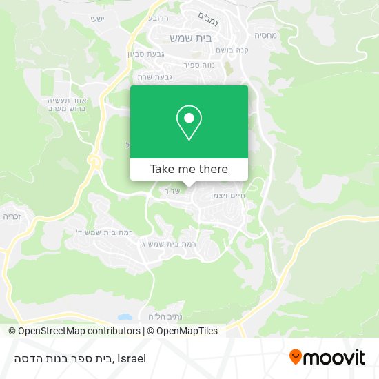 בית ספר בנות הדסה map