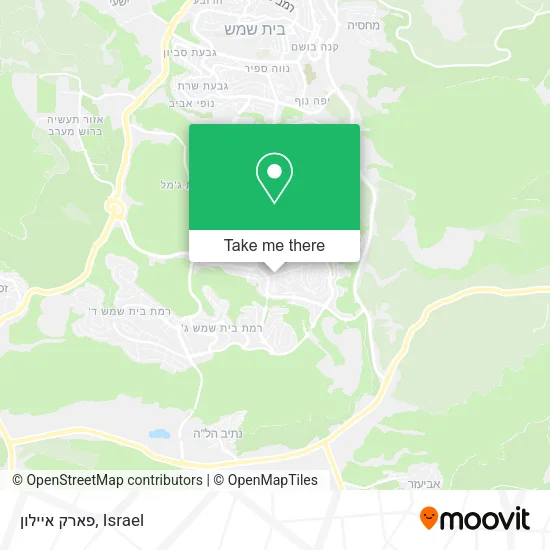 Карта פארק איילון