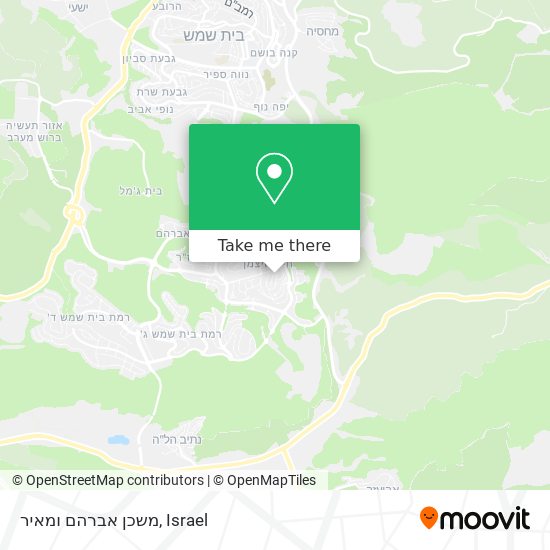 משכן אברהם ומאיר map