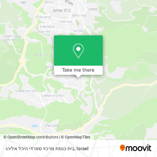 בית כנסת מרכזי ספרדי היכל אליהו map