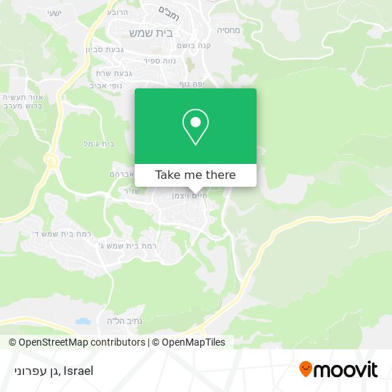 גן עפרוני map