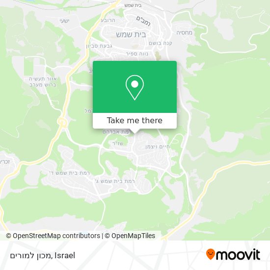 מכון למורים map