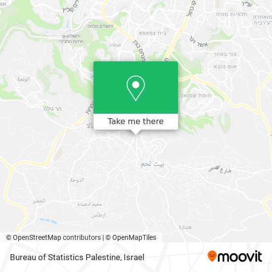 Bureau of Statistics Palestine map