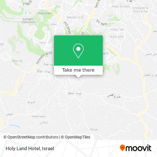 Holy Land Hotel map