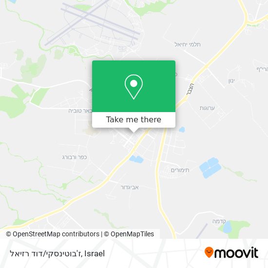 ז'בוטינסקי/דוד רזיאל map