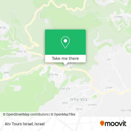 Карта Atv Tours Israel