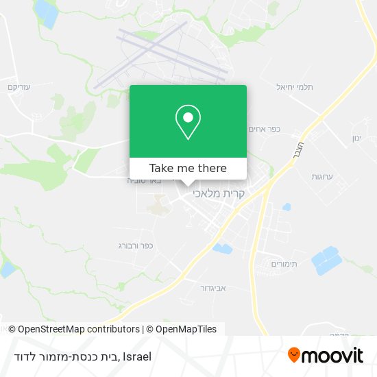 בית כנסת-מזמור לדוד map