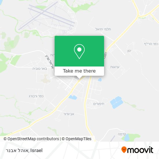 אוהל אבנר map