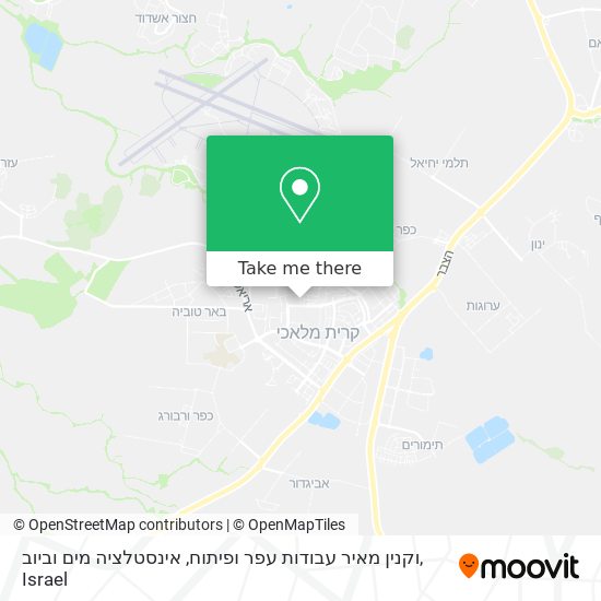 וקנין מאיר עבודות עפר ופיתוח, אינסטלציה מים וביוב map