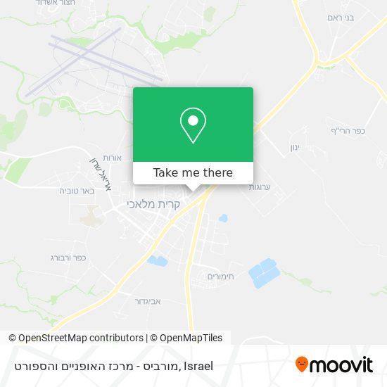 מורביס - מרכז האופניים והספורט map