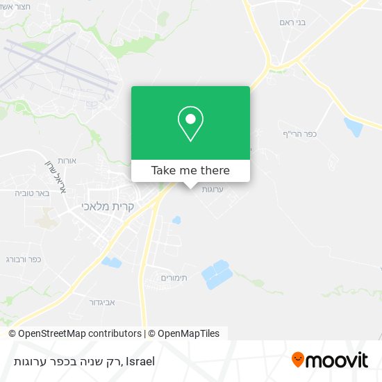 Карта רק שניה בכפר ערוגות