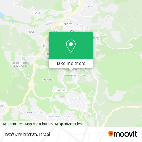 מעדנים ירושלמים map