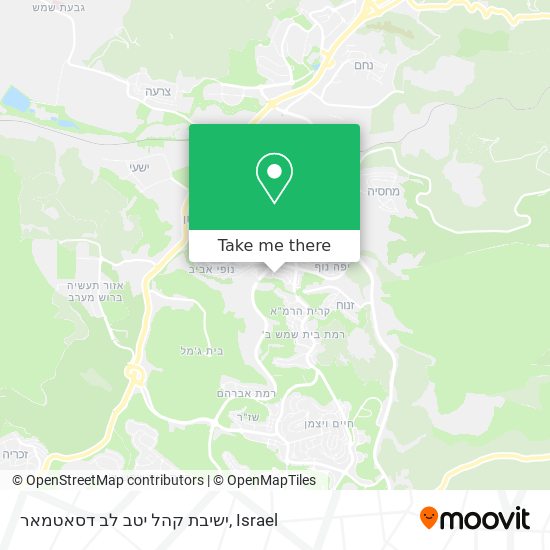 ישיבת קהל יטב לב דסאטמאר map