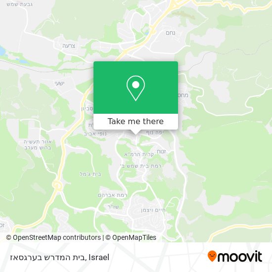 בית המדרש בערגסאז map