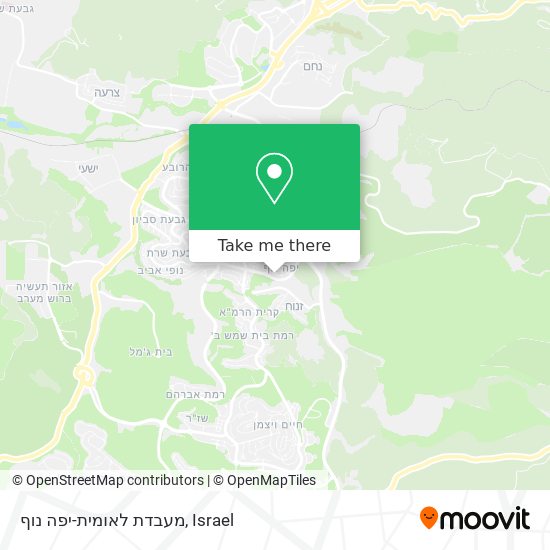 מעבדת לאומית-יפה נוף map