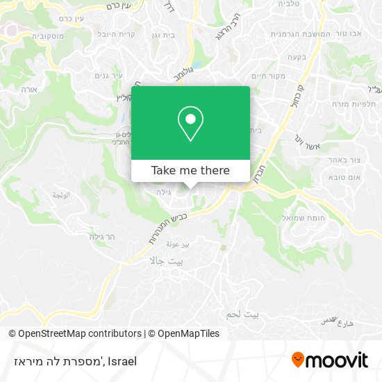 מספרת לה מיראז' map
