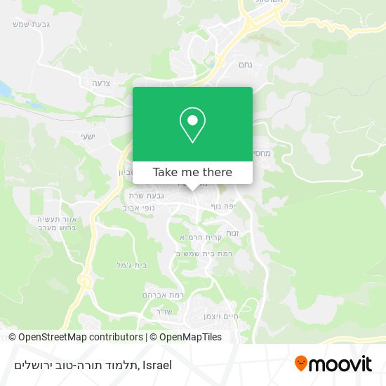 תלמוד תורה-טוב ירושלים map