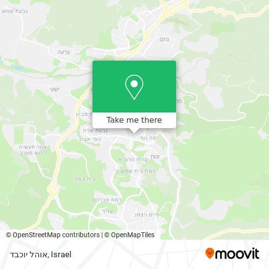 אוהל יוכבד map