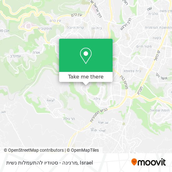 מרנינה - סטודיו להתעמלות נשית map