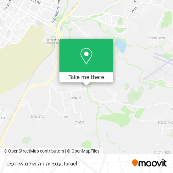 ענפי יהודה אולם אירועים map