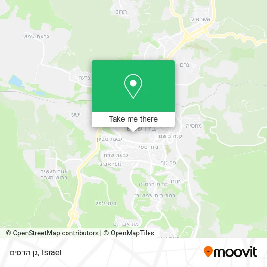 Карта גן הדסים