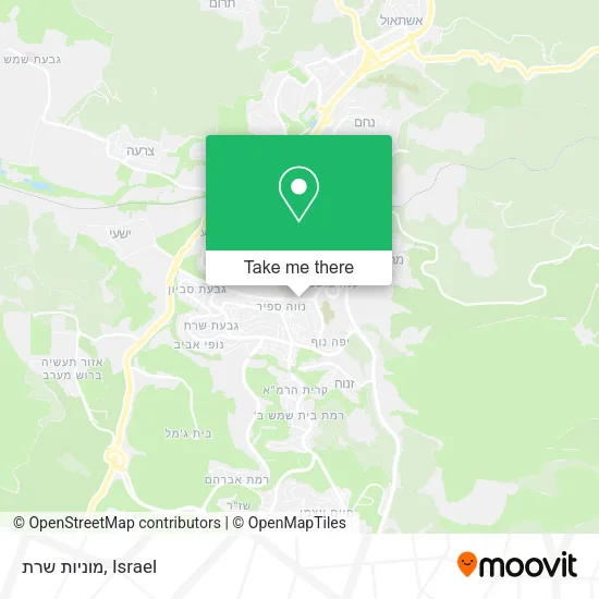 Карта מוניות שרת