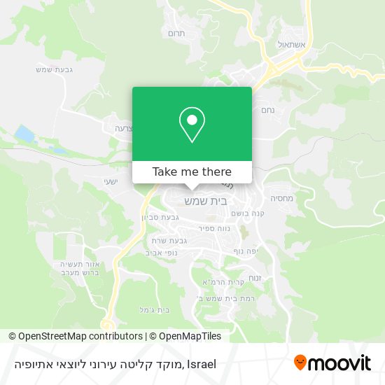 מוקד קליטה עירוני ליוצאי אתיופיה map