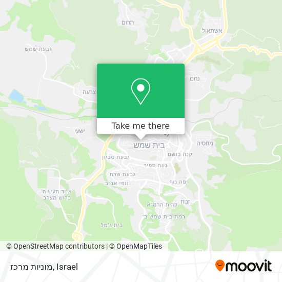 מוניות מרכז map